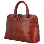 Luxusní dámská kožená kabelka do ruky Katana Gisela, hnědá