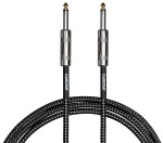 Cascha Standard Line Guitar Cable Straight Black Tweed 9m
