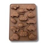 Dortisimo Silikonová forma Dopravní prostředky 16,5 cm