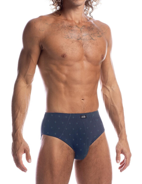 Kalhotky Lama M-110 CL-27 A'3 3XL-4XL černá-grafitová-modrá 3xl