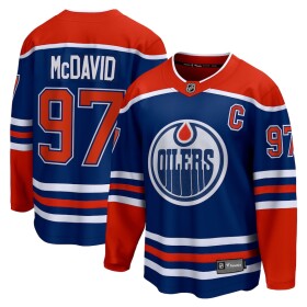 Fanatics Pánský Dres Edmonton Oilers Connor McDavid #97 Breakaway Alternate Jersey Velikost: