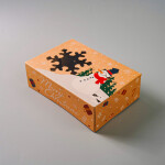 Cake star Vánoční krabice "vločka" 22x15x7cm