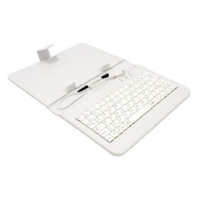 AIREN AiTab Leather Case 1 with USB Keyboard 7'' WHITE (CZ/SK/DE/UK/US.. layout) Leather Case 1 7W