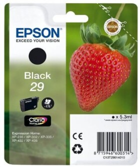 Epson T2981 originální cartridge 29 / XP-235, XP-332 / 5.3 ml / Černá (C13T29814010)