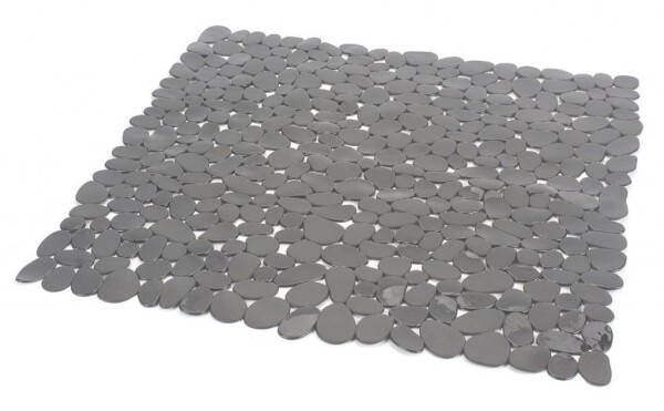 Gedy - RIVER podložka do sprchového koutu, 54x54 cm, s protiskluzem, PVC, šedá TADO40108