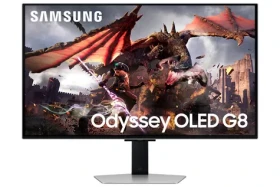 32" Samsung Odyssey OLED G8 S32DG800SU stříbrná / Monitor / OLED / 4K UHD / 240Hz / 0,03ms / 2x HDMI + DP / repro (LS32DG800SUXEN)
