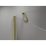 MEXEN/S - Mist H Duo sprchový kout dveře křídlové 70 x 80, transparent, zlato - 8A5-080L-070P-50-00 8A5-070L-080P-50-00