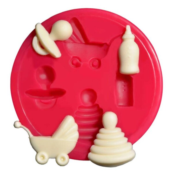 Cesil Silikonová forma Sada pro miminka 3 cm