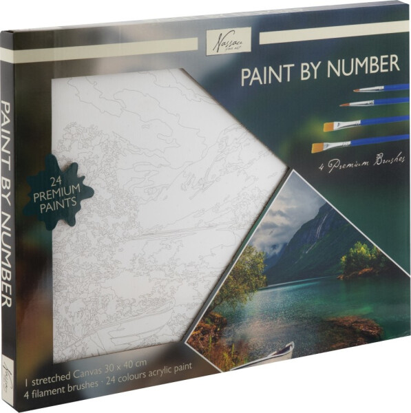 Malování podle čísel na plátno Krajina 30x40 cm - Craft Creative