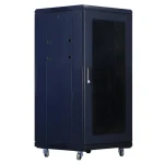 XtendLan 18U/600x800 stojanový černá / 19" rozvaděč / perforované dveře a záda (PER-18U-68-BLACK-S)