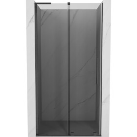 MEXEN/S - Velar L posuvné sprchové dveře 110, grafit, grafit kartáčovaná 871-110-003-41-66