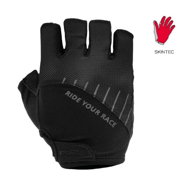 CYKLISTICKÉ RUKAVICE R2 HOPPY ATR48A, barva černá, vel. 14 (gelové tlumení PROGEL)
