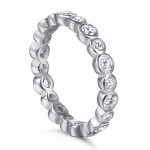 LUNICA Stříbrný prstýnek KLID Velikost prstenu: 8 (EU: 57-58) 0615_8