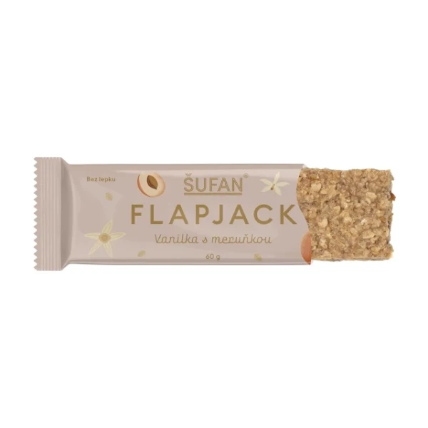 Šufan Bezlepkový FLAPJACK Vanilka s meruňkou 60 g