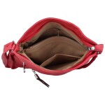 Módní dámská koženková crossbody kabelka Lajla, fuchsiová