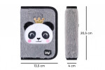 Školní aktovkový 5-dílný set BAAGL ZIPPY - Panda (aktovka, penál, sáček, desky, box)