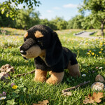 Plyšový pes jezevčík 23 cm, ECO-FRIENDLY SOFT