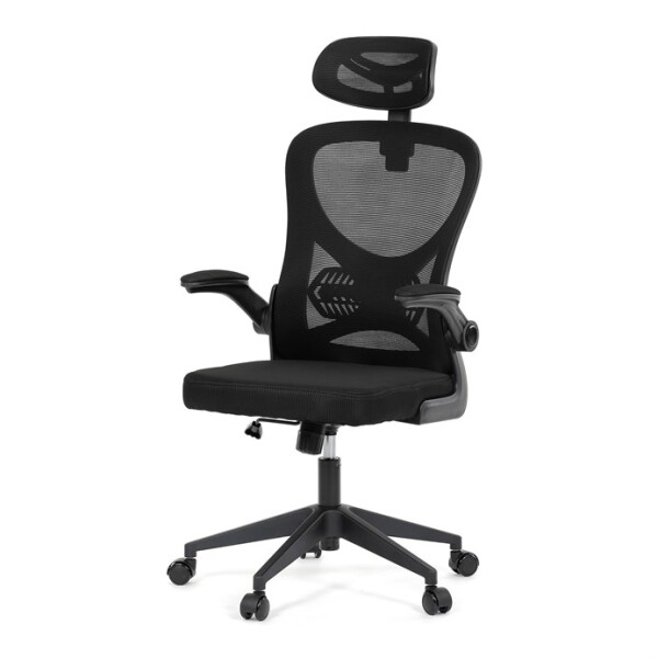 Kancelářská židle, houpací mechanismus, černá, KA-K2021 BK