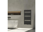 CERANO - Koupelnový radiátorový set Vincenzo - ústřední vytápění - středové připojení 50 mm - 600W - černá matná - 1340x600 mm CER-663532