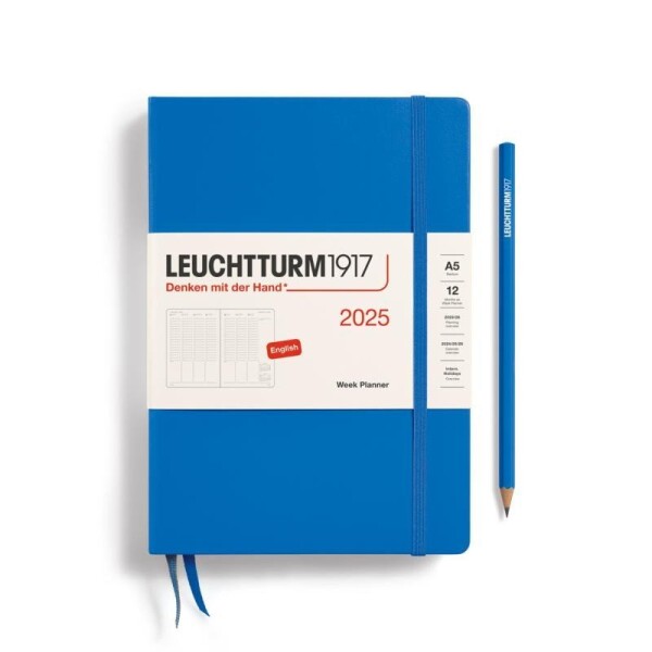 Leuchtturm1917 Week Planner Medium (A5) 2025 Sky