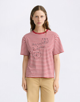 Tričko Thinking MU Tigres y Leones Milly Yarn Dyed Lucia Tee WHITE