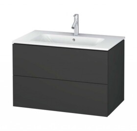 DURAVIT - L-Cube Umyvadlová skříňka 55x82x48 cm, 2 zásuvky, grafit mat LC624104949