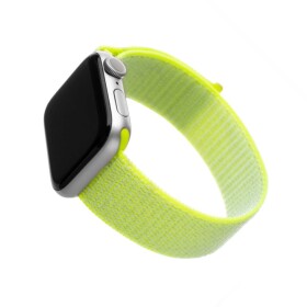 FIXED Nylon Strap Nylonový řemínek pro Apple Watch 40mm Watch 38mm limetková (FIXNST-436-LI)