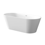 INVENA - Vana volně stojící 170 cm limnos se sifonem bílá; AN-00-120-M