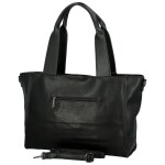 Trendy dámská koženková kabelka na rameno Marga, černá