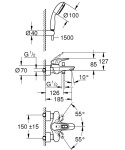 GROHE - Eurostyle Vanová baterie s příslušenstvím, chrom 3359230A