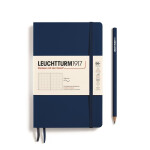 Leuchtturm1917 Zápisník Navy Softcover B6+ tečkovaný