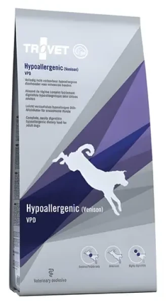 TROVET Hypoallergenic VPD Venison 3 kg / Granule pro psy / hypoalergenní / zvěřina / bezobilné
