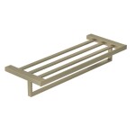 KLUDI - Vela C Držák ručníku s poličkou, délka 60 cm, kartáčovaný nikl 31989N5