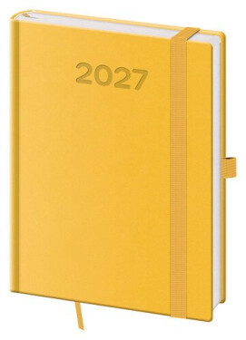 Diář 2027 denní B6 Print Pop - žlutá