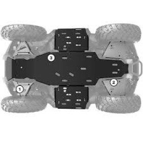 Kompletní plastový kryt podvozku na Can-Am Outlander Max 850/1000 G3 2025-2026