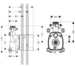 AXOR - Montážní tělesa Těleso modulu ruční sprchy 10650180