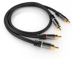 PremiumCord HQ kabel 2x CINCH - 2x CINCH / Propojovací kabel / Stereo / Stíněný / M/M / 1,5m (kjqccmm015)