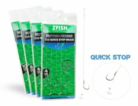 Zfish Návazec Method Feeder Rig Quick Stop Braid Velikost 8 5ks (ZF-6534)