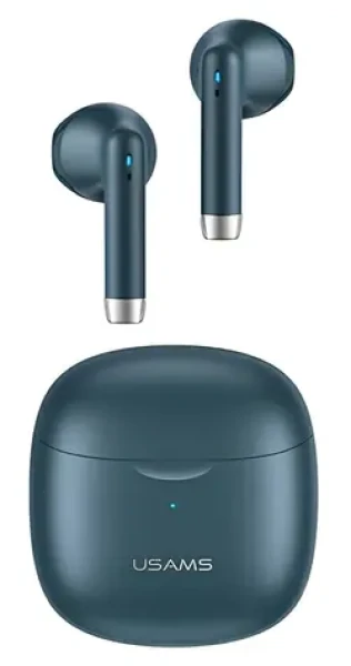 USAMS US-IA04 TWS tmavě modrá / Bezdrátová sluchátka do uší / Bluetooth 5.0 (BHUIA03)