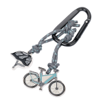 Troika klíčenka - jízdní kolo, přilba (kovová, mix barev)