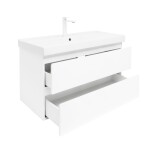 Koupelnová skříňka s umyvadlem SAT B-Way 99x50x45 cm bílá lesk BWAY2100WU1BBI BWAY2100WU1BBI