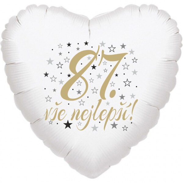 87. narozeniny balónek srdce Balonky.cz 87. narozeniny balónek srdce Balonky.cz