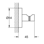 GROHE - QuickFix Start Háček, matná černá 411732430