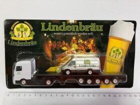 Pivní Mercedes Actros - podval + Iveco Daily - Lindenbräu 1:87 H0 (A-5