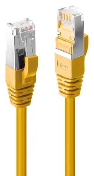 Lindy S/FTP Cat6 0,5m žlutá / Patch kabel / RJ45-RJ45 / LSZH (45980)