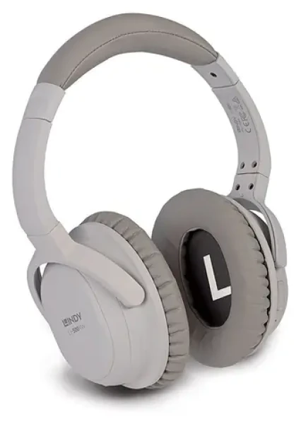 Lindy LH500XW šedá / Bezdrátová sluchátka / ANC / Bluetooth 4.1 / výdrž 15 h (73200)