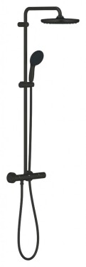 GROHE - Vitalio Start Sprchový set s termostatem, průměr 25 cm, 2 proudy, matná černá 266772431