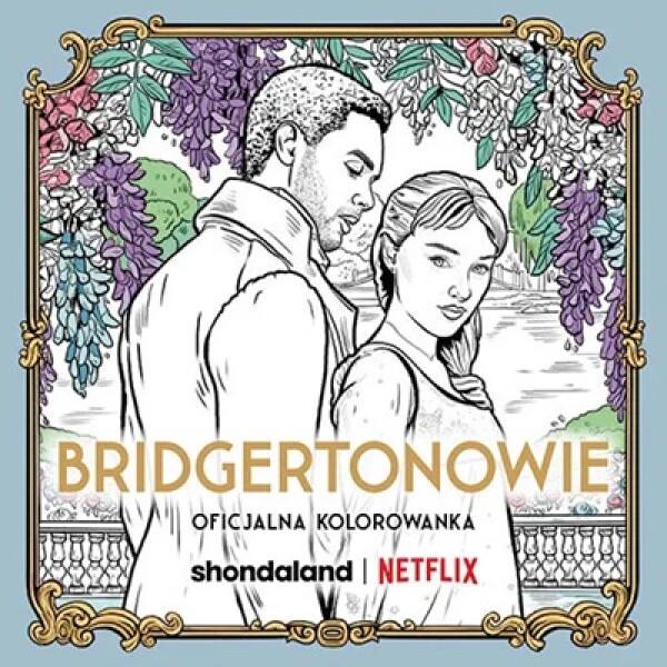 Bridgertonowie/Bridgerton, oficiální antistresové omalovánky, NETFLIX