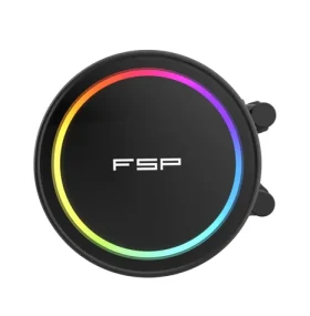 FSP AE24-B černá / AIO vodní chladič CPU / 240mm / 2× 120mm ARGB / 2300 rpm / Intel + AMD (POO0000022)