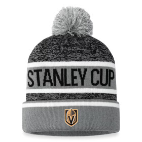 Fanatics Pánská zimní čepice Vegas Golden Knights NHL 2023 Stanley Cup Champions Cuffed Knit Hat with Pom